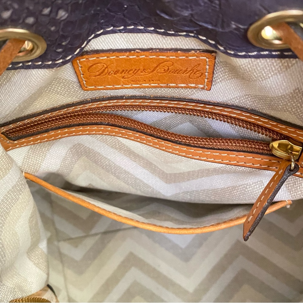 Dooney and Bourke drawstring bucket Snakeskin Texture Shoulder Bag - Picture 16 of 16